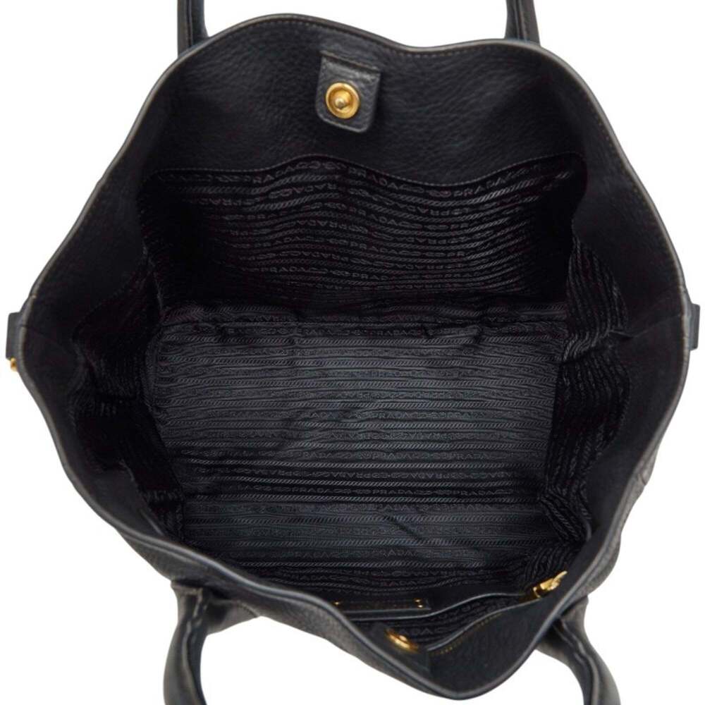 PRADA Black Leather Shoulder Bag - Picture 10 of 13